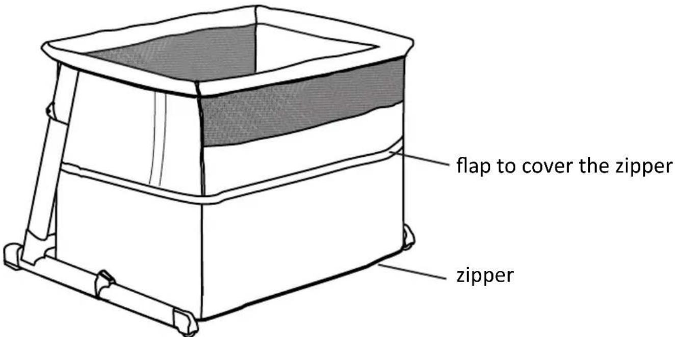 BabyGO Side Crib - Playpen Mode - 2