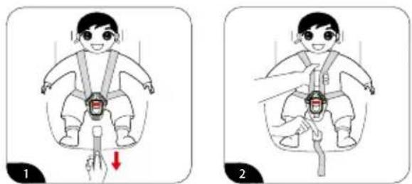 BabyGO Car Seat + Isofix - Gurtlänge einstellen - 1