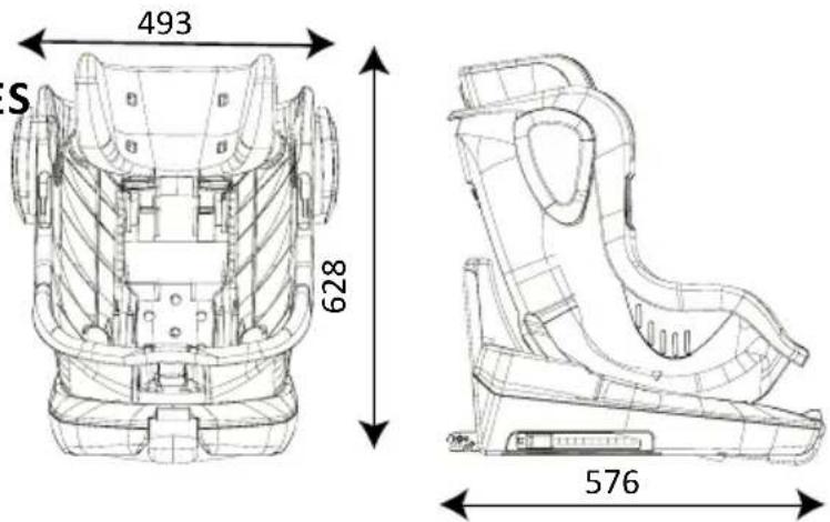 BabyGO Car Seat + Isofix - LES PRINCIPAUX PARAMÉTRES TECHNIQUES - 1