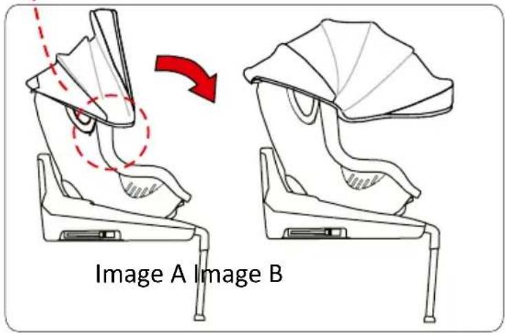BabyGO Car Seat + Isofix - Assemblage et désassemblage du canopy - 2