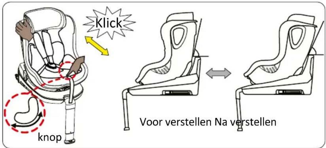 BabyGO Car Seat + Isofix - De rugleuning van het kinderzitje verstellen - 1