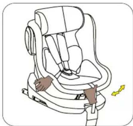 BabyGO Car Seat + Isofix - Adjust the child seat to different rotating positions - 1