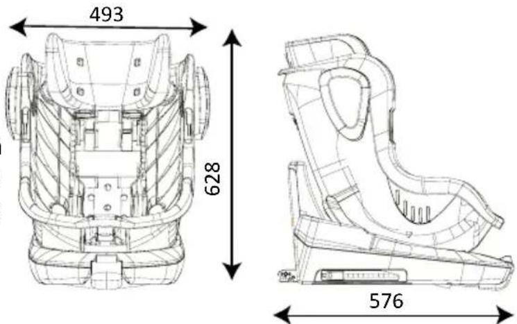 BabyGO Car Seat + Isofix - TECHNISCHE DATEN - 1