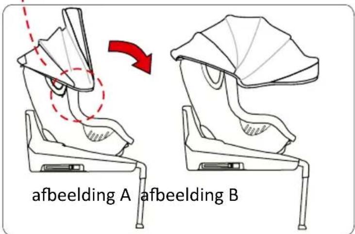BabyGO Car Seat + Isofix - Installatie en verwijderen van de zonnekap - 2