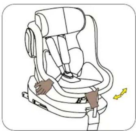 BabyGO Car Seat + Isofix - Drehpositionen des Kindersitzes einstellen - 1