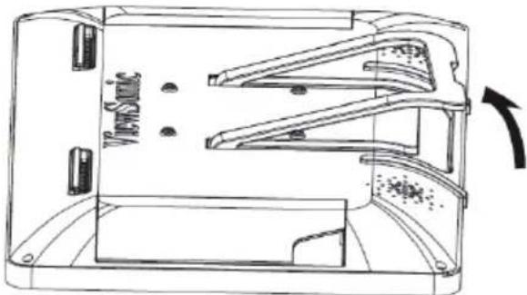 VIEWSONIC IFP2410 - 1) Open the stand in the direction of the arrow. - 1