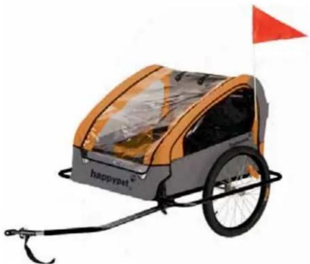 Froggy BTC05 - Pet bike trailer BTP04 - 1