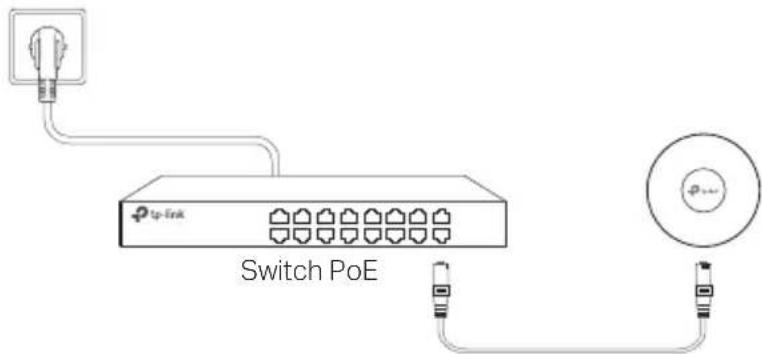 TP-LINK AC1200 - Via Switch PoE - 1
