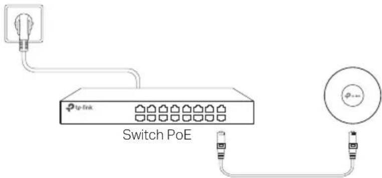 TP-LINK AC1200 - Via un switch PoE - 1