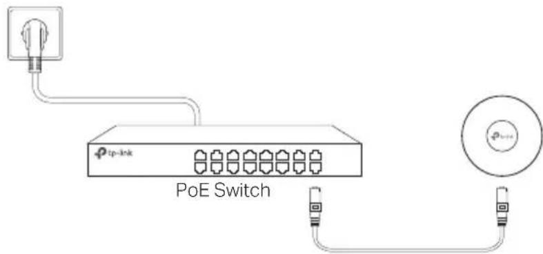 TP-LINK AC1200 - Via PoE Switch - 1