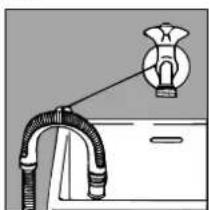 INDESIT WT 50 EX - Raccordement du tuyau deR vidangevidange - 2