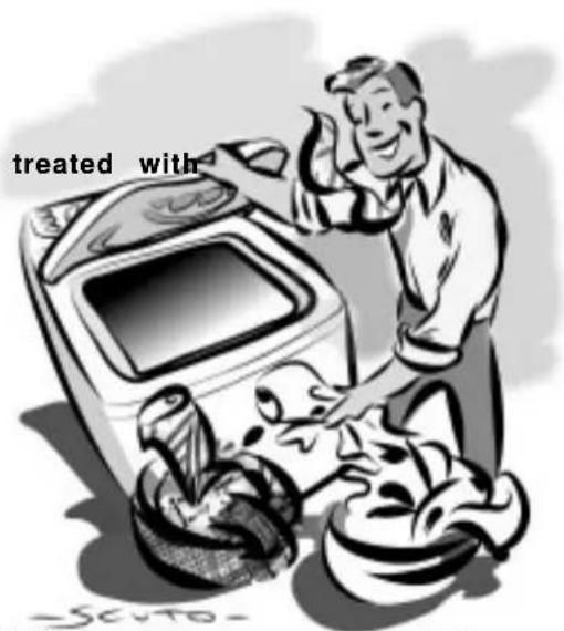 INDESIT WT 50 EX - Garments treated with Garments petrol-based stain remover. - 1