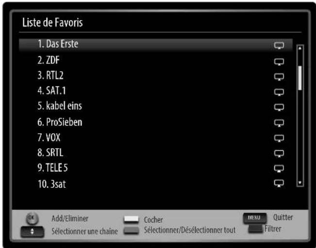 MEDION LIFE P15128 (MD 30654) - Créer un filtré pour la liste des chaînes - 1