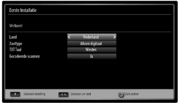 MEDION LIFE P15128 (MD 30654) - Zenders zoeken na de e erste inschakeling - 2