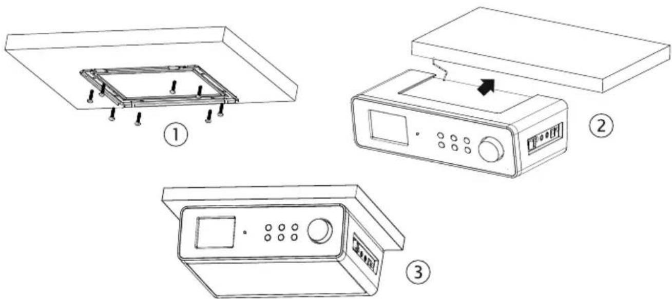 MEDION LIFE E66314 (MD 84954) - Mounting the radio - 1