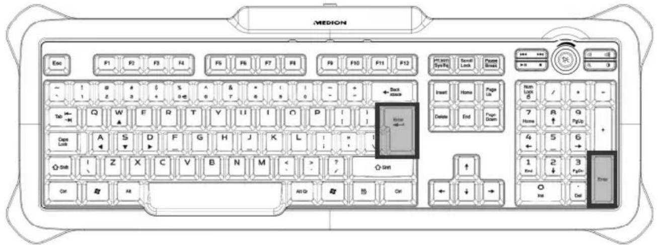 MEDION Erazer X81005 (MD 85954) - Die Eingabetaste - 1
