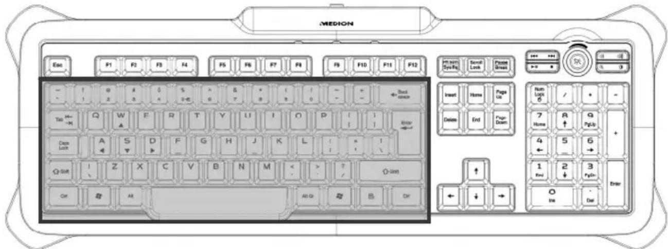 MEDION Erazer X81005 (MD 85954) - Die Tastatur - 1