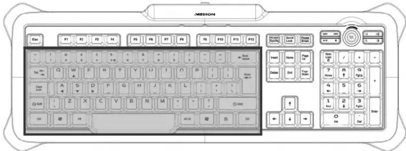 MEDION Erazer X81005 (MD 85954) - Clavier - 2
