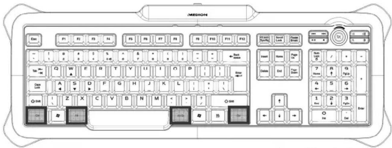 MEDION Erazer X81005 (MD 85954) - De toetsen Alt en Ctrl - 1
