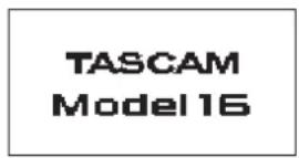 TASCAM Model 16 - Encendido - 1