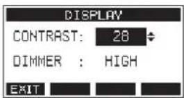 TASCAM Model 16 - Adjusting the display contrast - 1