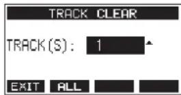 TASCAM Model 16 - Effacement de pistes - 1