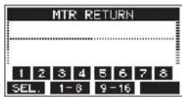 TASCAM Model 16 - Écran MTR RETURN - 1