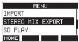 TASCAM Model 16 - Stereo mix export function - 1