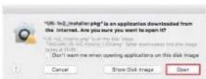 TASCAM Model 16 - When the Gatekeeper setting is "Allow applications downloaded from: the Mac App Store" - 1