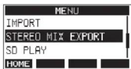 TASCAM Model 16 - Exportation de mixage stéreo - 1