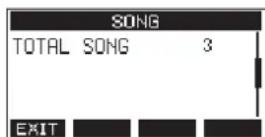 TASCAM Model 16 - SONG Screen - 1