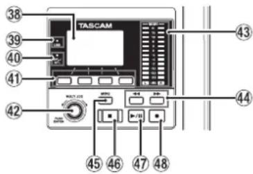 TASCAM Model 16 - Sección de control de pantalla - 1