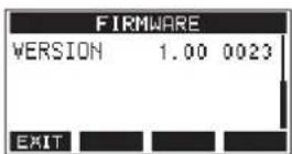 TASCAM Model 16 - Pantalla FIRMWARE - 1