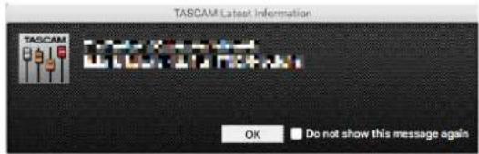 TASCAM Model 16 - Notification function - 1