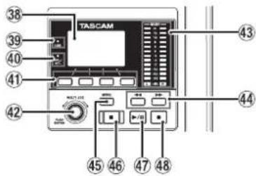 TASCAM Model 16 - Screen operation section - 1