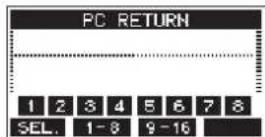 TASCAM Model 16 - Pantalla PC RETURN - 1
