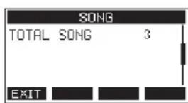 TASCAM Model 16 - Écran SONG - 1