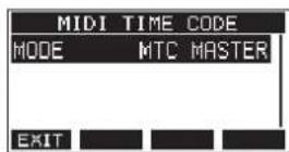 TASCAM Model 16 - Ajuste del funciona del número de tiempo MIDI - 1