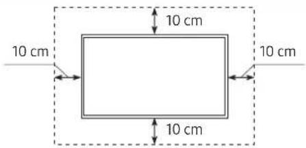 SAMSUNG QLED 55Q80T - Zorgen voor geschikte ventilatie voor uw tv - 2