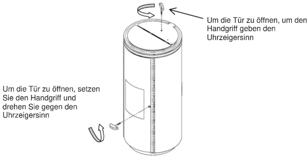 Cola Elegant Ermetica - Öffnen - Schlieben der Feuerraumtur - Tur des Pelletsbehalters Pellet-Heizofen ELEGANT ERMETICA - 1