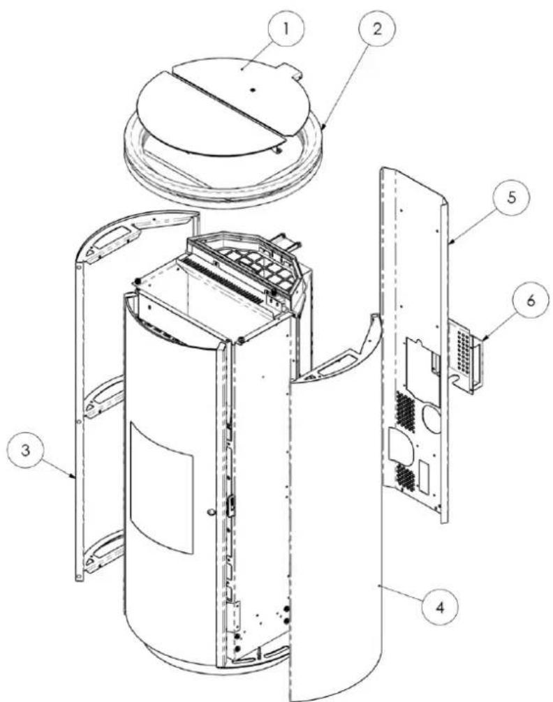 Cola Elegant Ermetica - Richiami figurativi del manuale - References to figures in the manual Illustrations du manuel - Bilderverweis im Handbuch - Figuras de referencia - 12