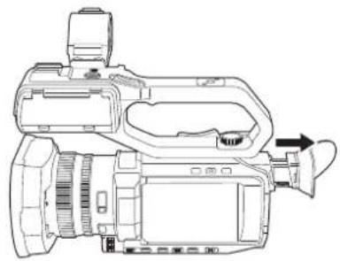 PANASONIC AGCX7 - Déployer le viseur. - 1