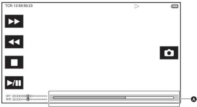 PANASONIC AGCX7 - Lecture depuis les commandes tactiles et les icônes de commande - 1