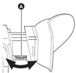PANASONIC AGCX7 - Avec la molette de réglage dioptrique Ⓐ, régler les caractères sur l'écran du viseur jusqu'à ce qu'ils soient nets. - 1