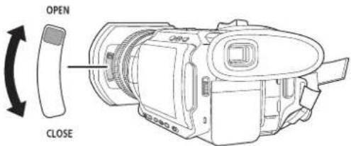 PANASONIC AGCX7 - Ouverture et fermeture du capuchon d'objectif - 1