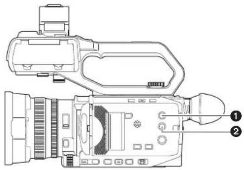 PANASONIC AGCX7 - Touches de commande principales et affichage à l'écran - 1