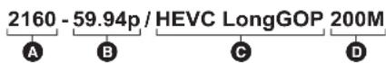 PANASONIC AGCX7 - ■ Comment lire un réglage [FORMAT ENREG.] - 1