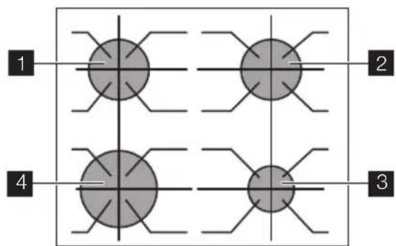 ELECTROLUX EKK603504X - Cxema noBepxHi 3 KOHOpKamN - 1