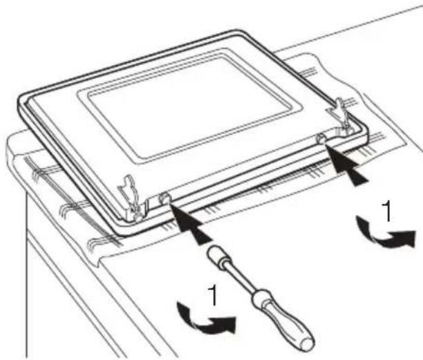 ELECTROLUX EKK603504X - Retrait de la porte du four et de la vitre - 4
