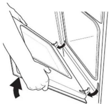 ELECTROLUX EKK603504X - Retrait de la porte du four et de la vitre - 3